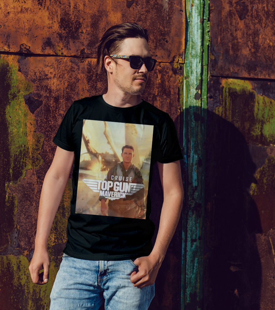 Tom Cruise Top Gun Maverick Pilot Iconic Movie Scene T-Shirt