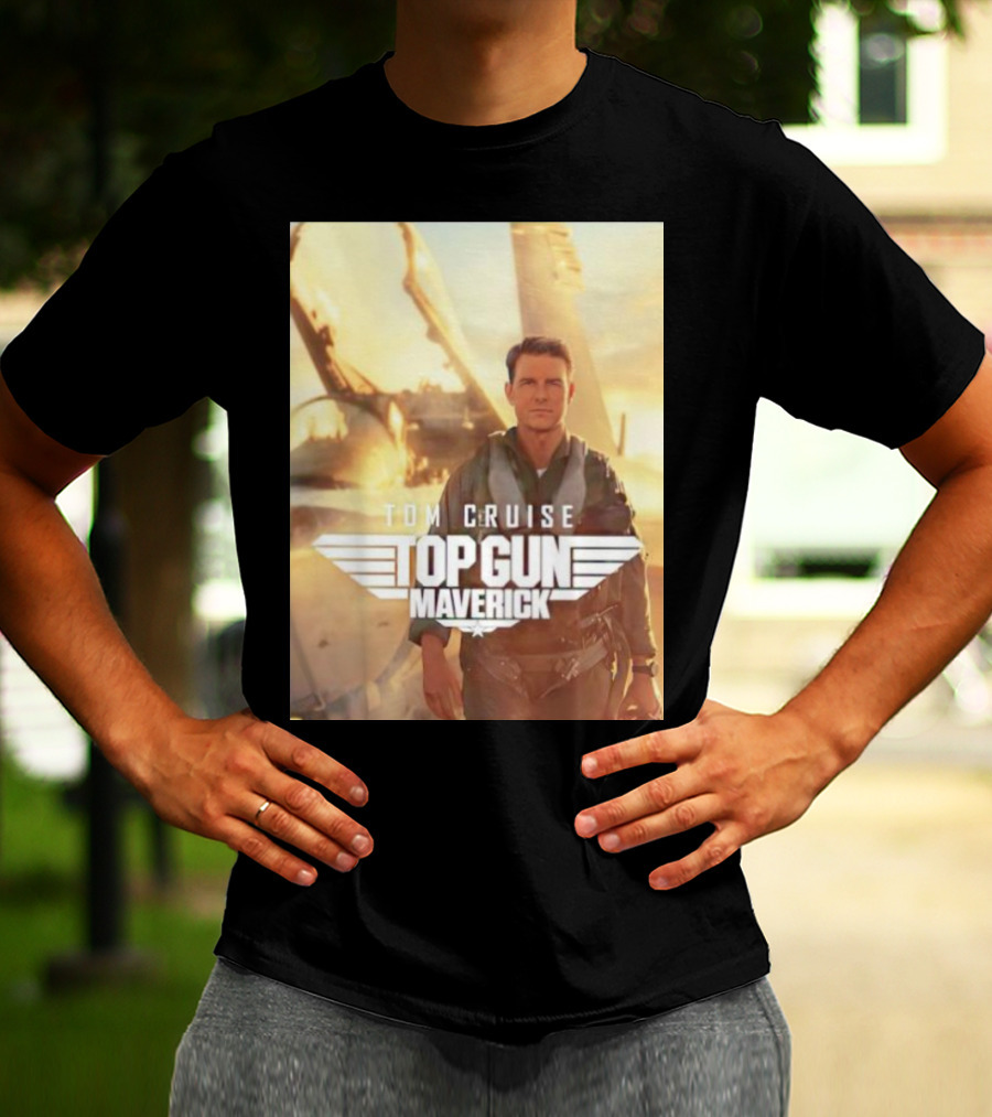 Tom Cruise Top Gun Maverick Pilot Iconic Movie Scene T-Shirt