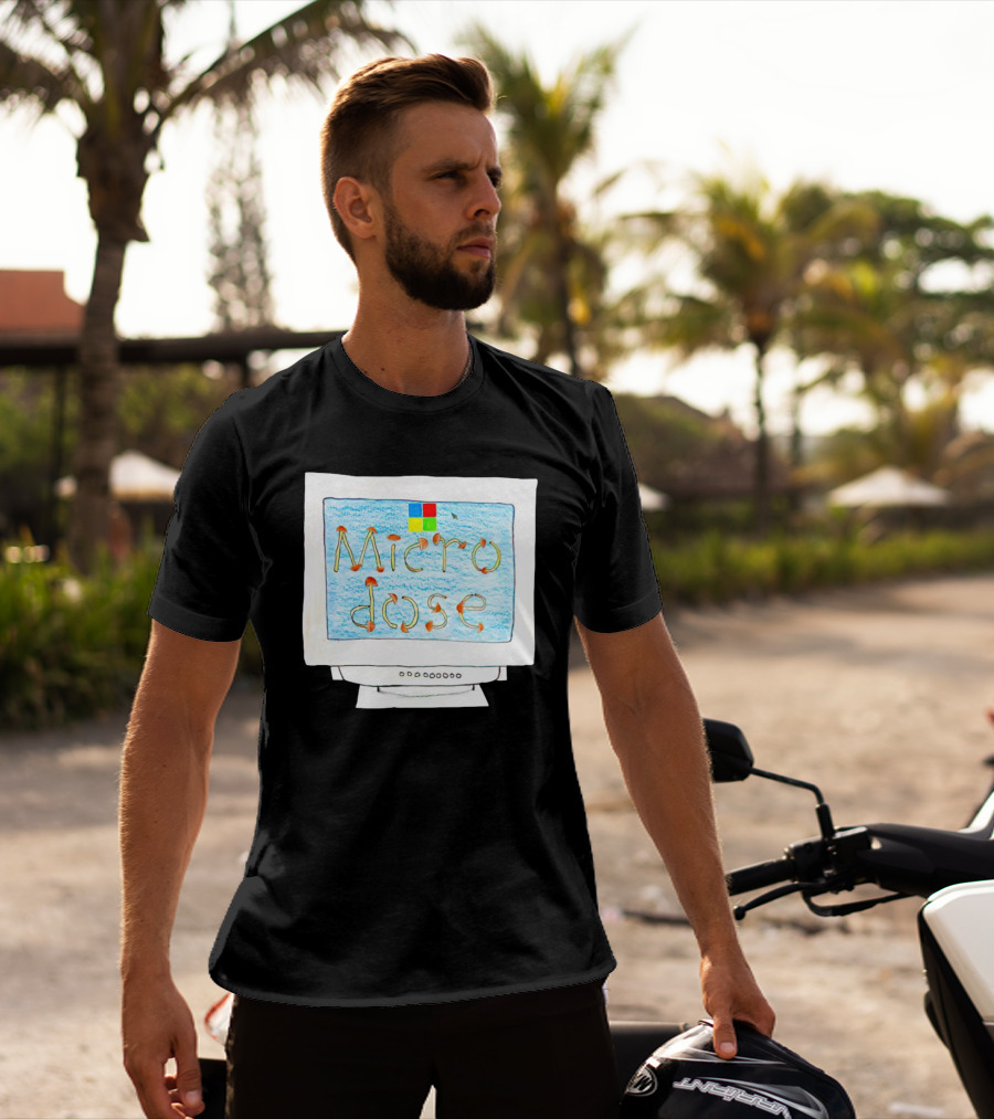 Dave Portnoy Microdose Retro Computer Monitor T-Shirt