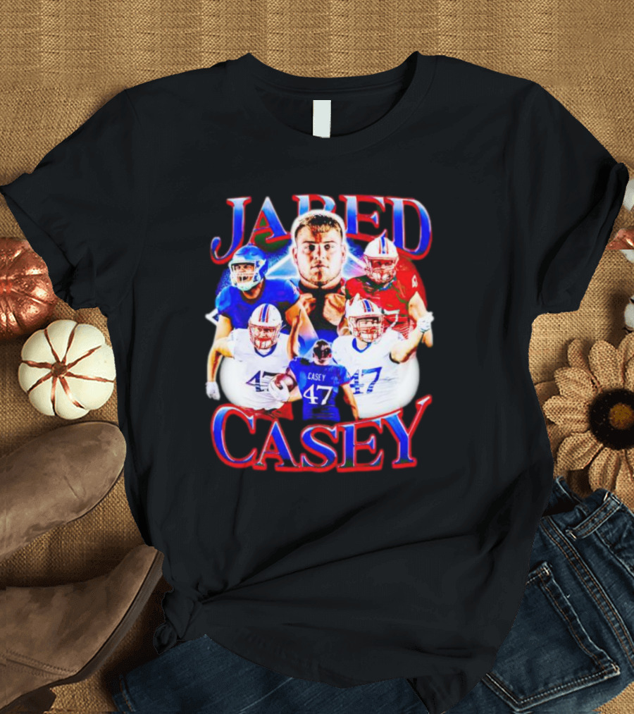 Jared Casey Football Collage 47 Jersey T-Shirt