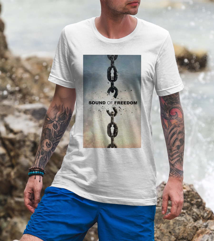 SOUND OF FREEDOM Broken Chains Symbolic T-Shirt