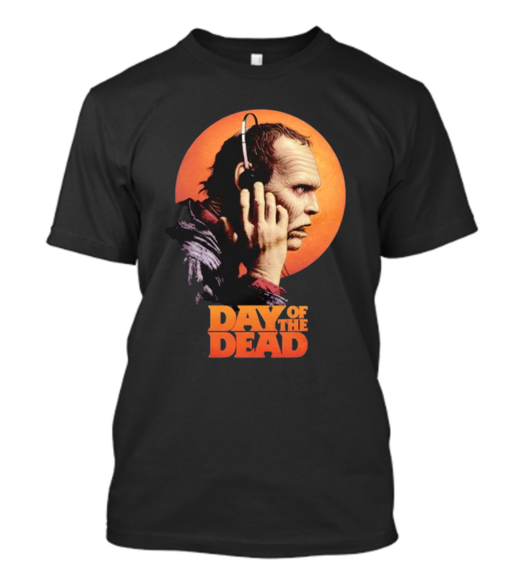 Day Of The Dead Bub Listening With Headphones T-Shirt