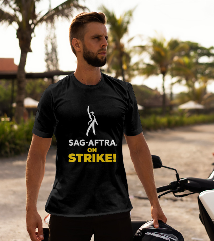 SAG AFTRA On Strike Logo Iconic T-Shirt