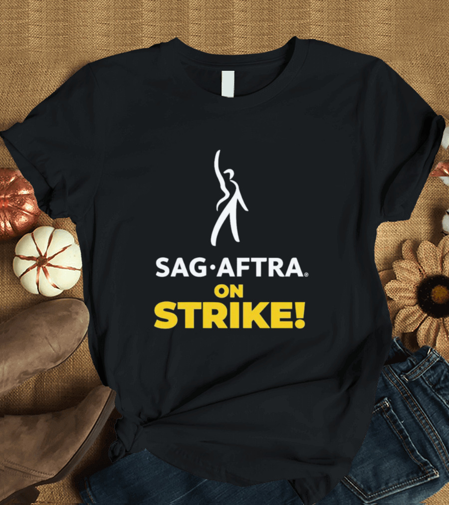 SAG AFTRA On Strike Logo Iconic T-Shirt