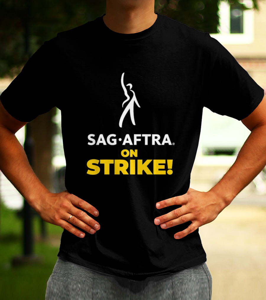 SAG AFTRA On Strike Logo Iconic T-Shirt