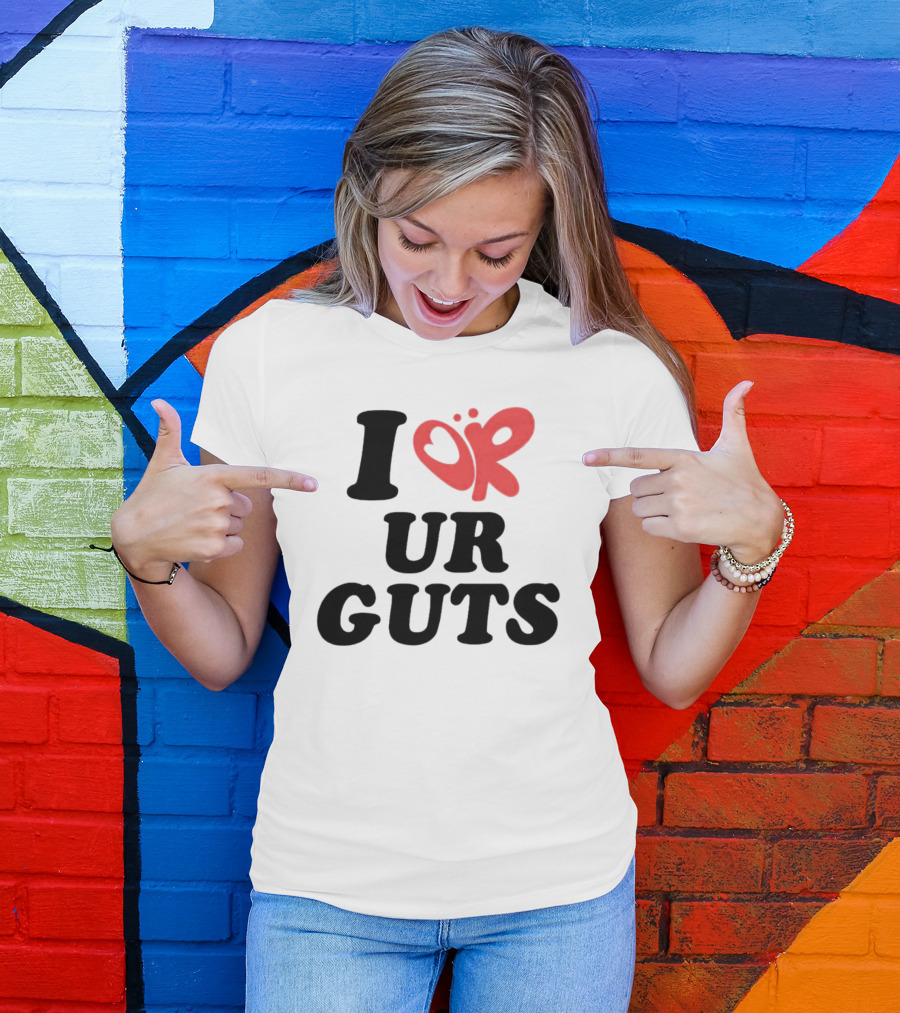 I Or Ur Guts Butterfly Heart T-Shirt