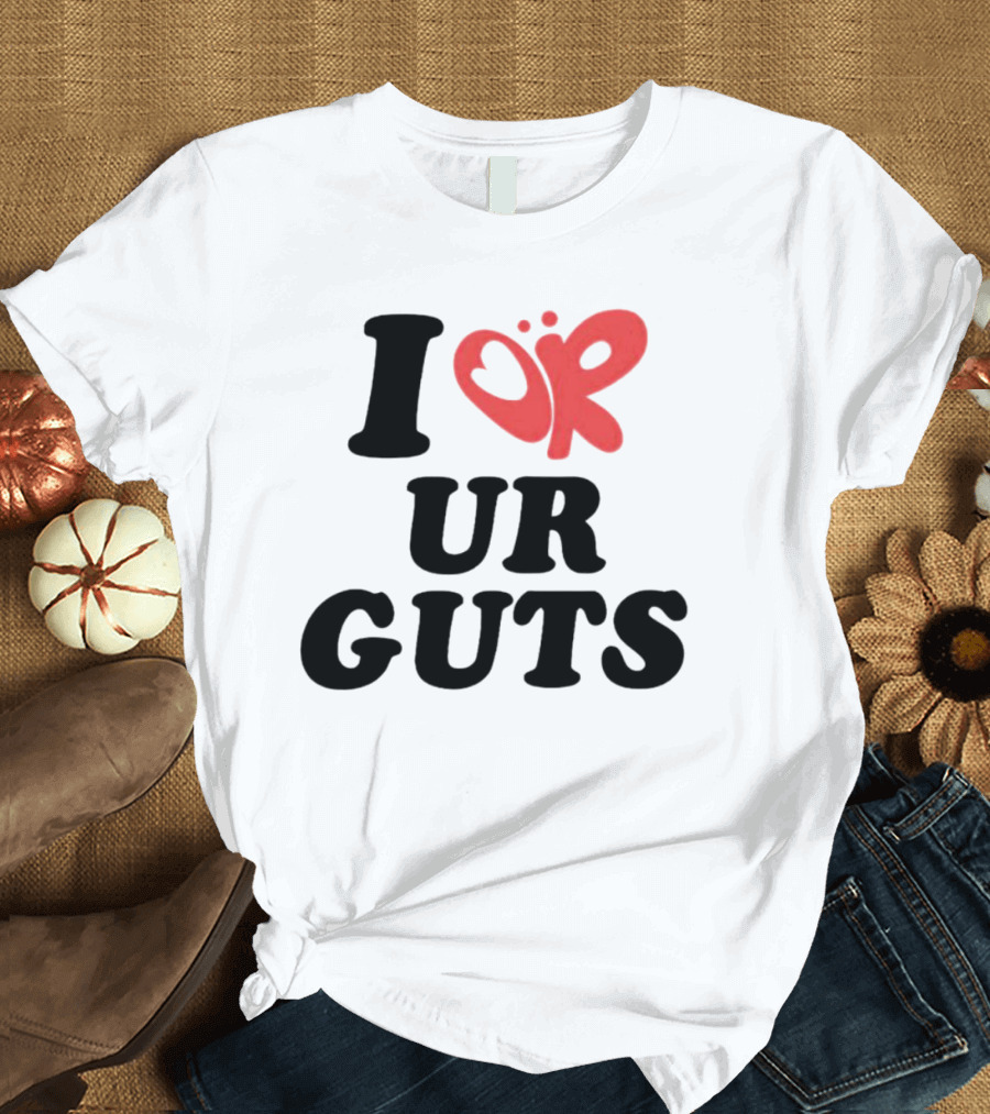 I Or Ur Guts Butterfly Heart T-Shirt