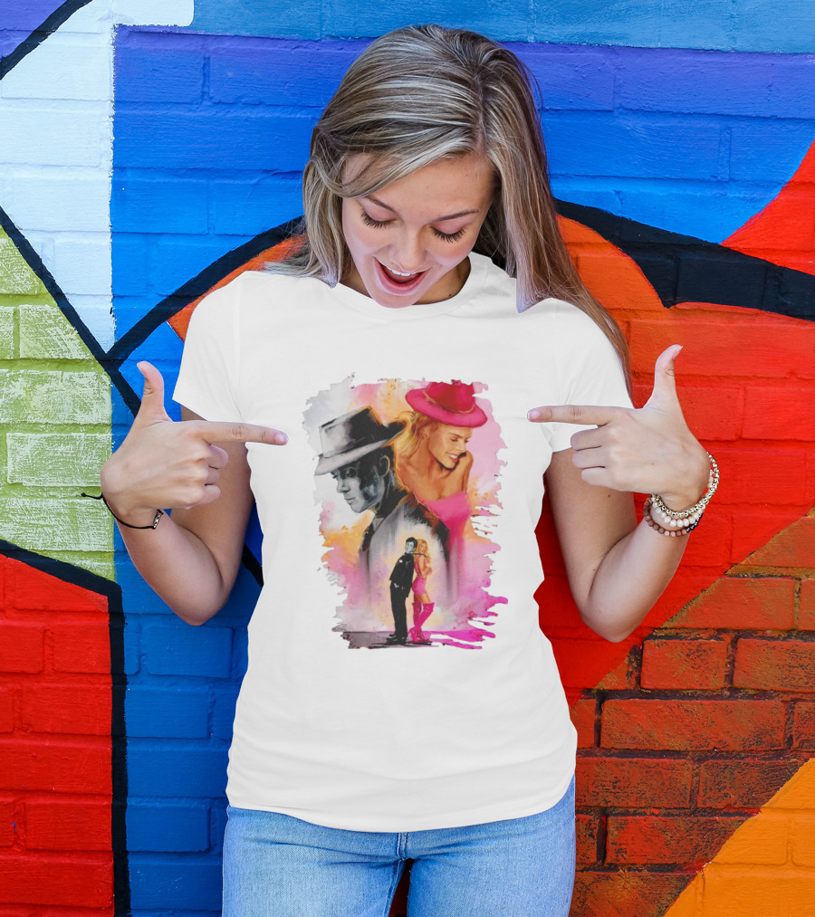Barbie Oppenheimer Crossover Art Fusion T-Shirt