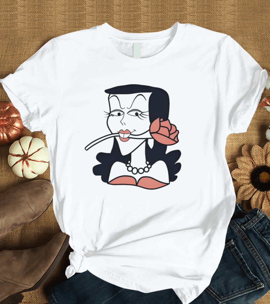 Natasha Fatale With Rose Iconic T-Shirt