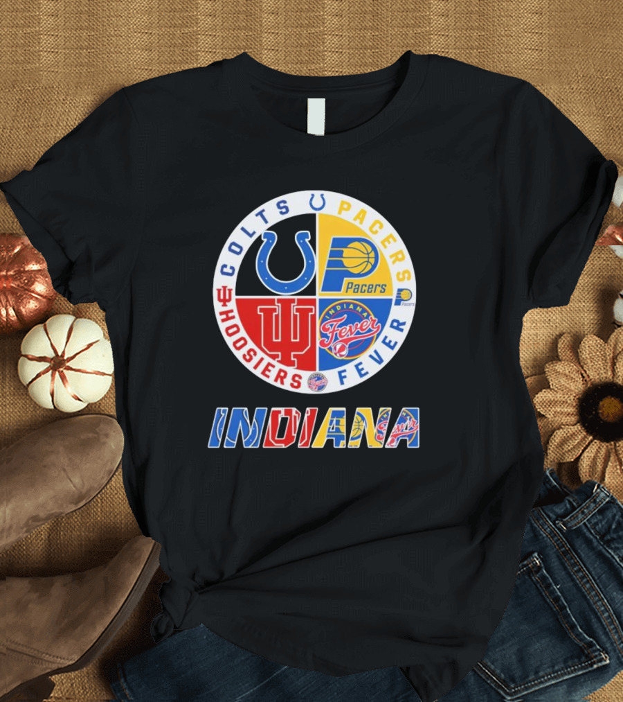 Colts Pacers Hoosiers Fever Indiana Sports T-Shirt