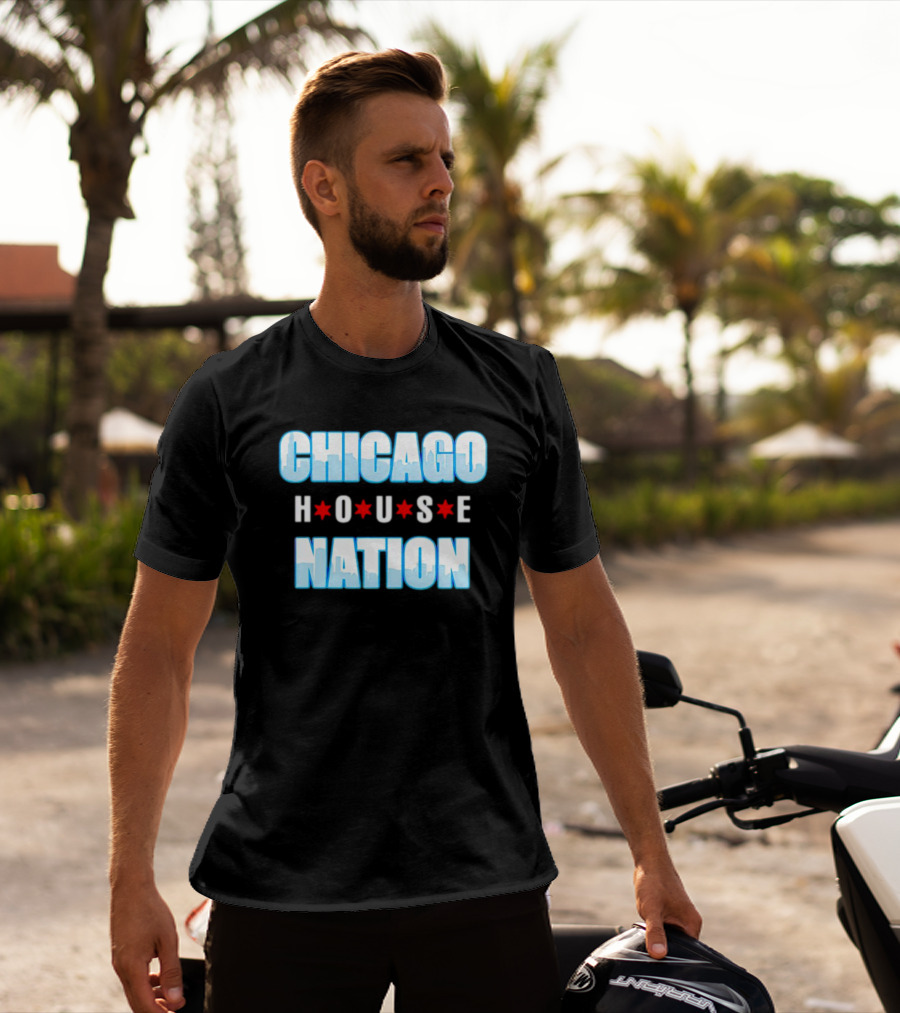 Chicago House Nation Skyline Stars T-Shirt