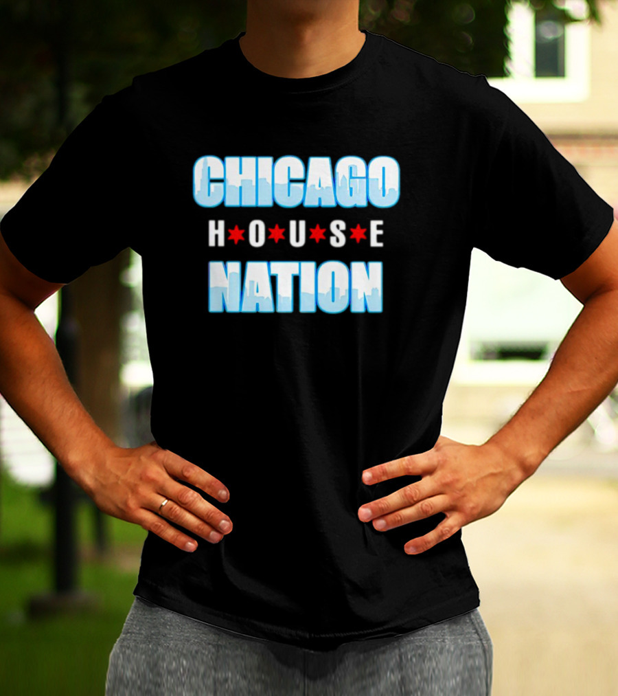 Chicago House Nation Skyline Stars T-Shirt