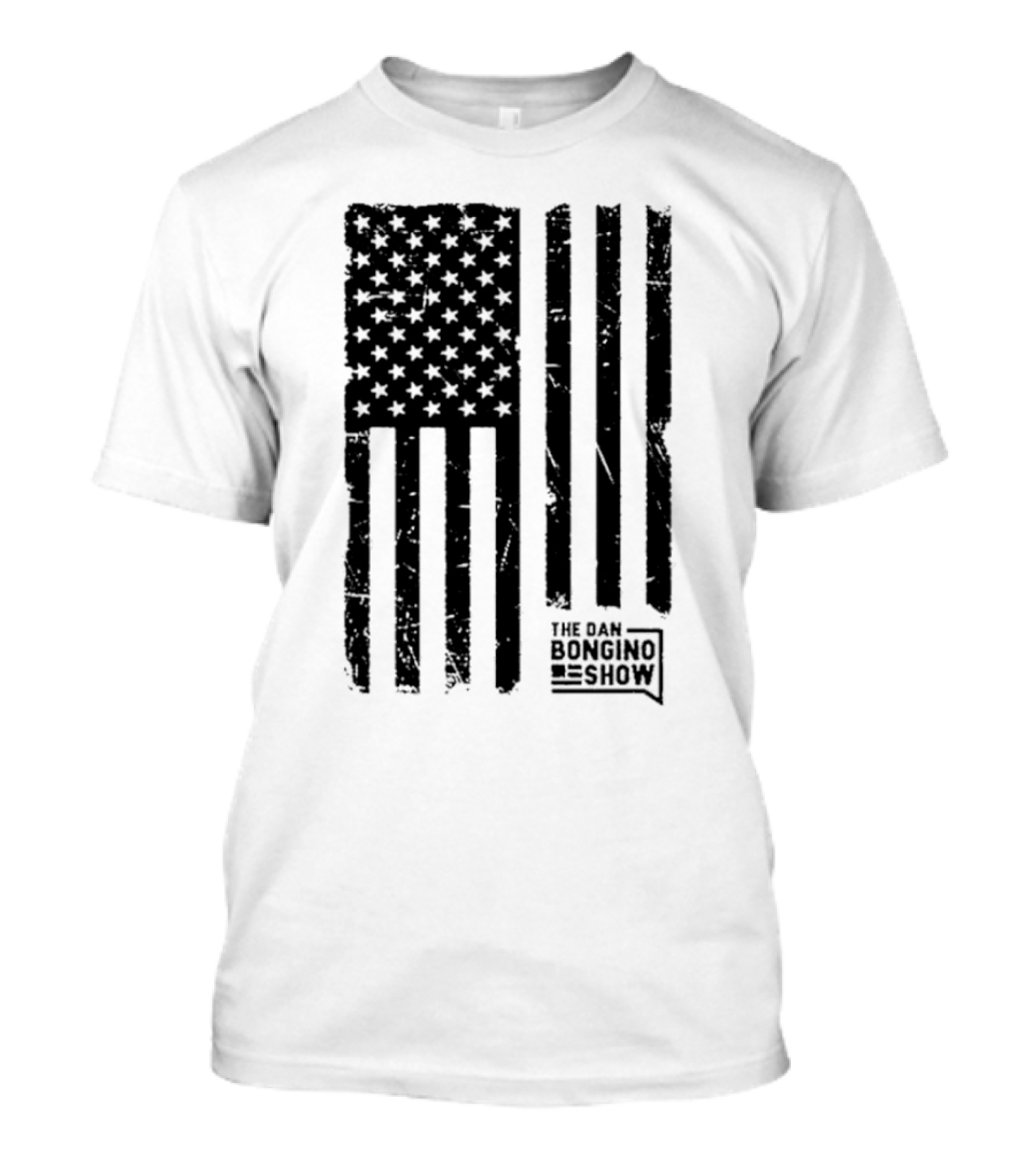 The Dan Bongino Show Distressed American Flag T-Shirt