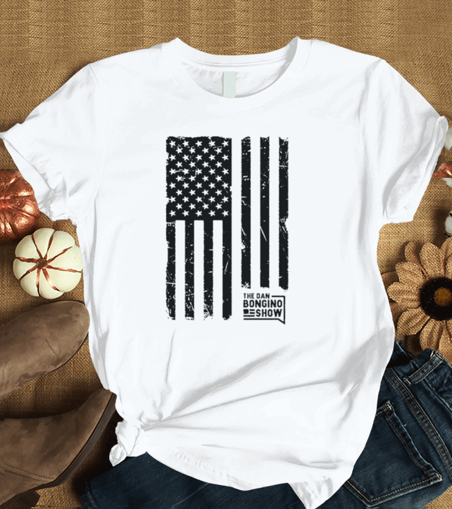 The Dan Bongino Show Distressed American Flag T-Shirt