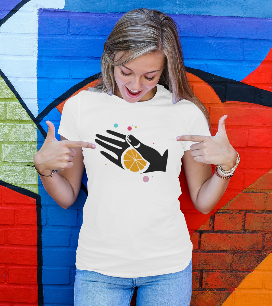 Tequila With Lemon Boom Boom Hand And Citrus Slice Burst T-Shirt