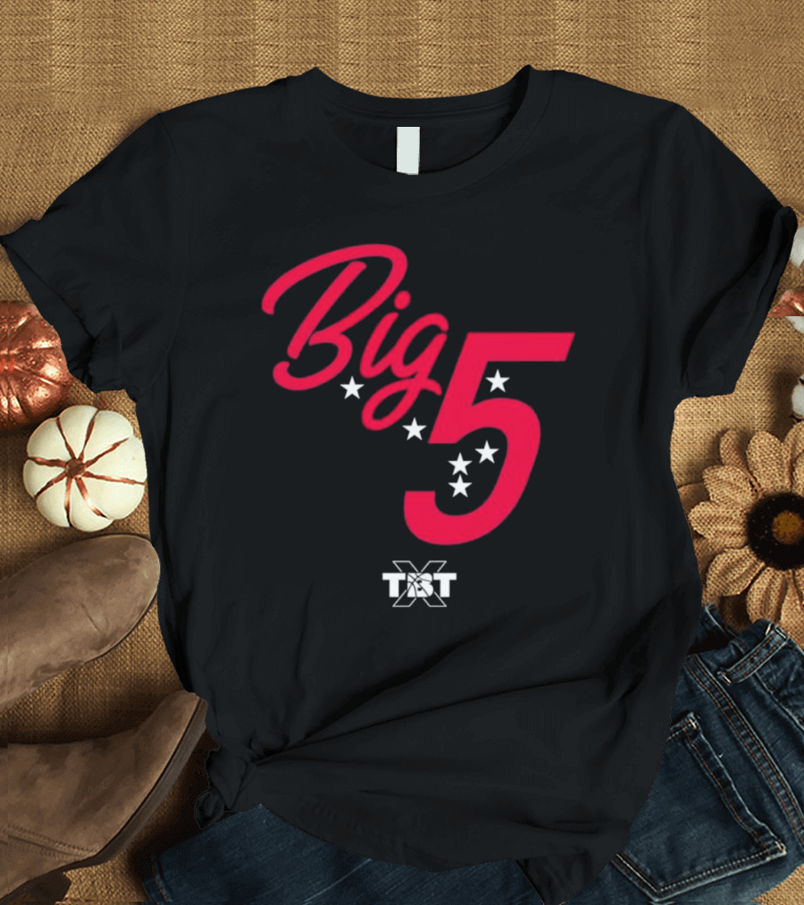 Big 5 Stars TBT Basketball Collaboration T-Shirt