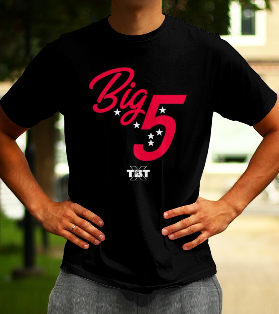 Big 5 Stars TBT Basketball Collaboration T-Shirt