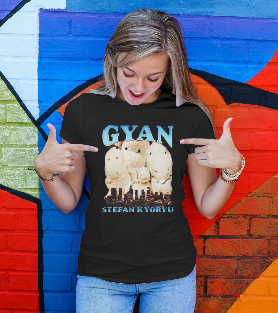 Gyan Stefan Kyoryu Plush Dinos City Skyline T-Shirt