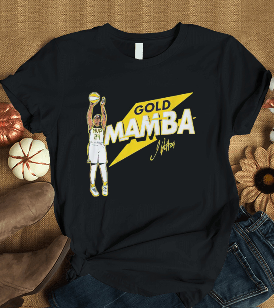 Gold Mamba 24 MVP Jewell Loyd Signature T-Shirt