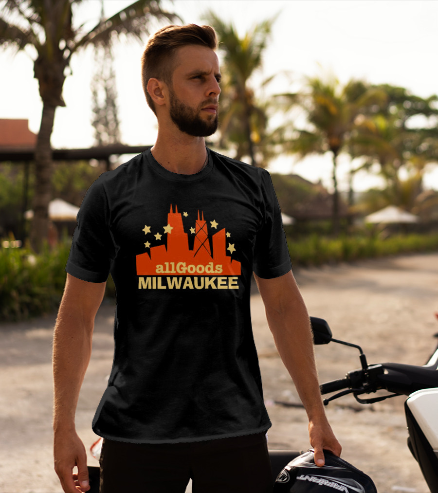 AllGoods Milwaukee Skyline Stars T-Shirt