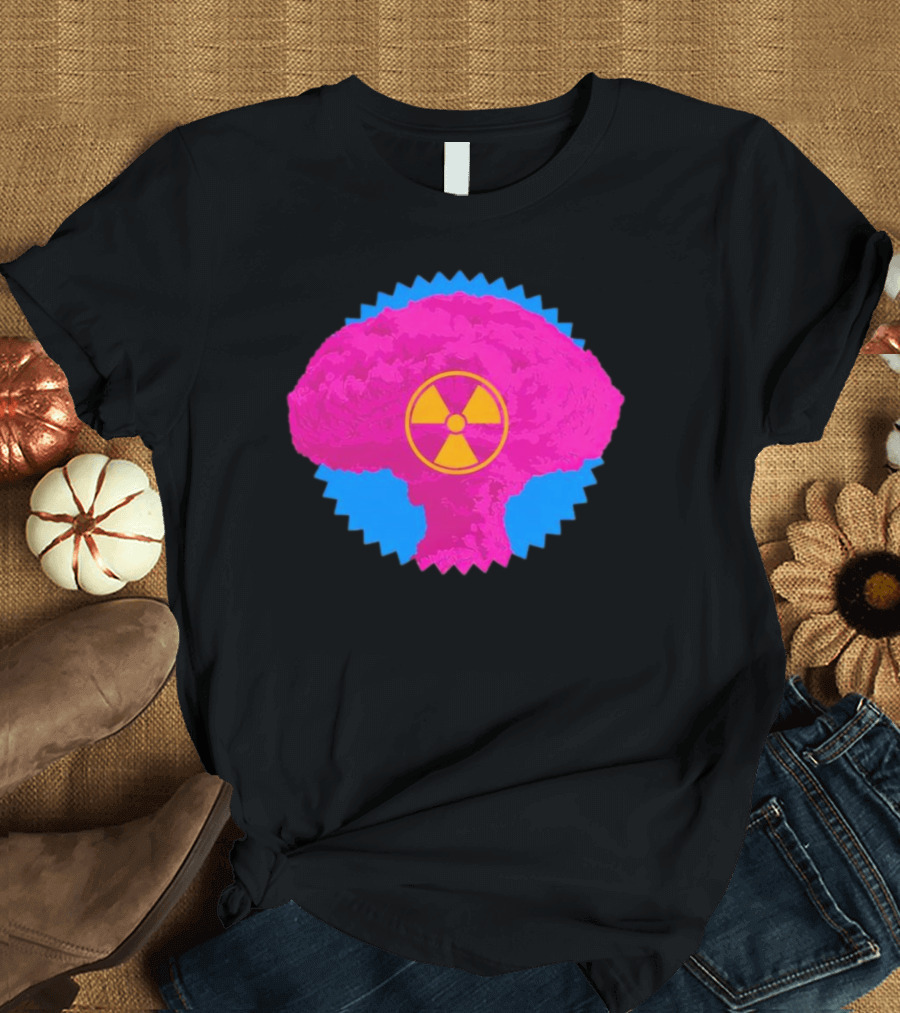 Barbie Box Office Bomb Pink Mushroom Cloud With Radiation T-Shirt