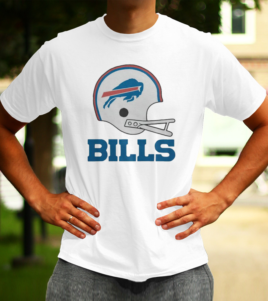 Buffalo Bills Helmet With Team Name Bills T-Shirt