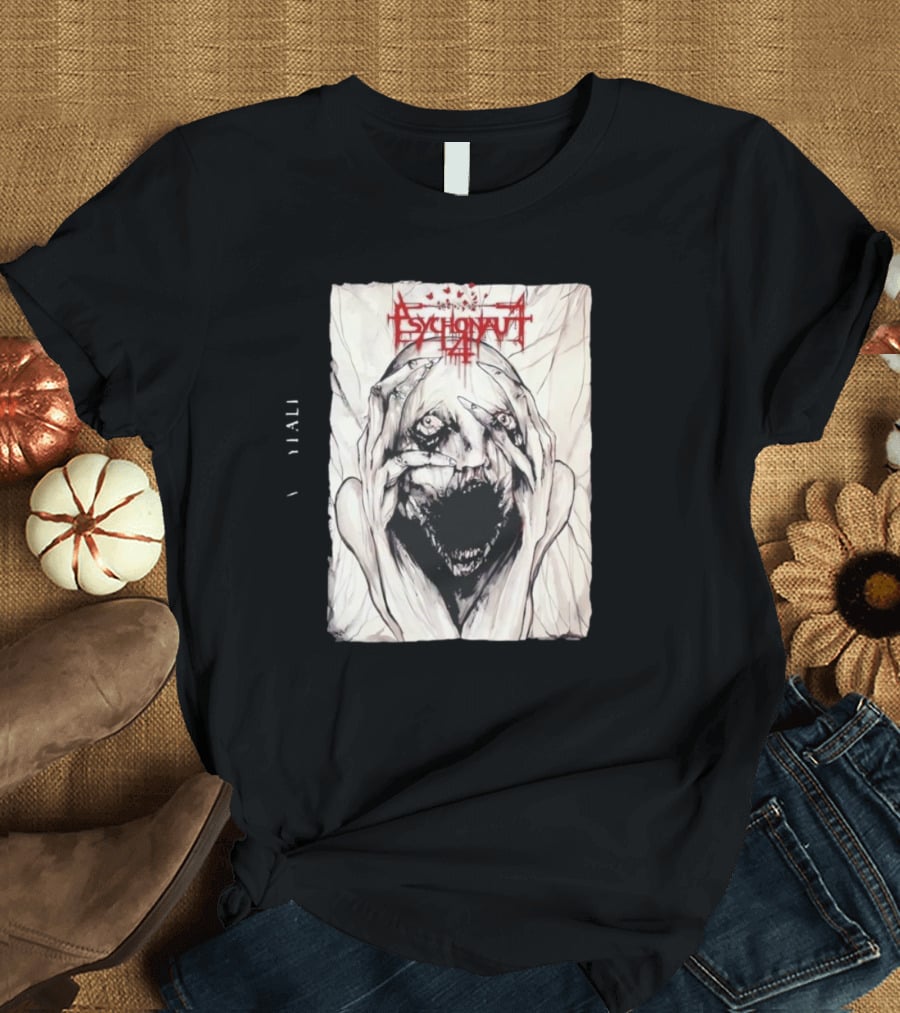 Psychonaut 4 Band Disturbed Face Artwork V Diali T-Shirt