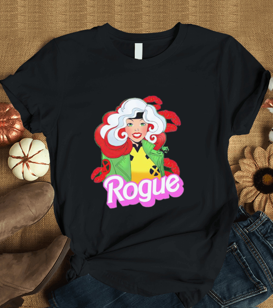 Rogue Barbie Doll X-Men Lips T-Shirt