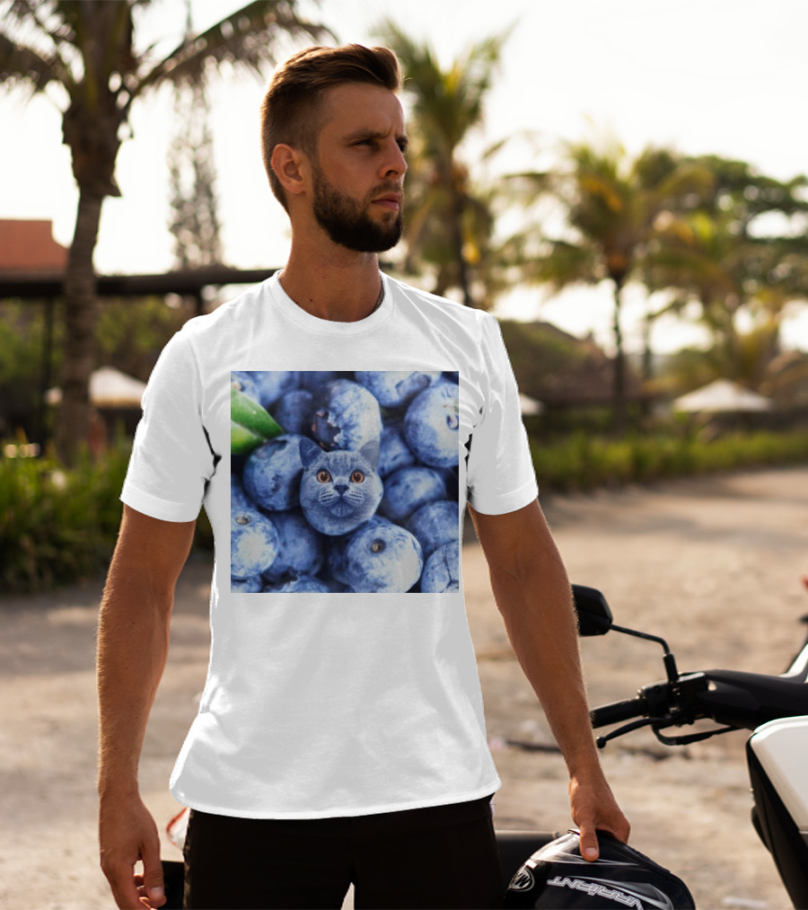 Cat Blueberries Meme T-Shirt