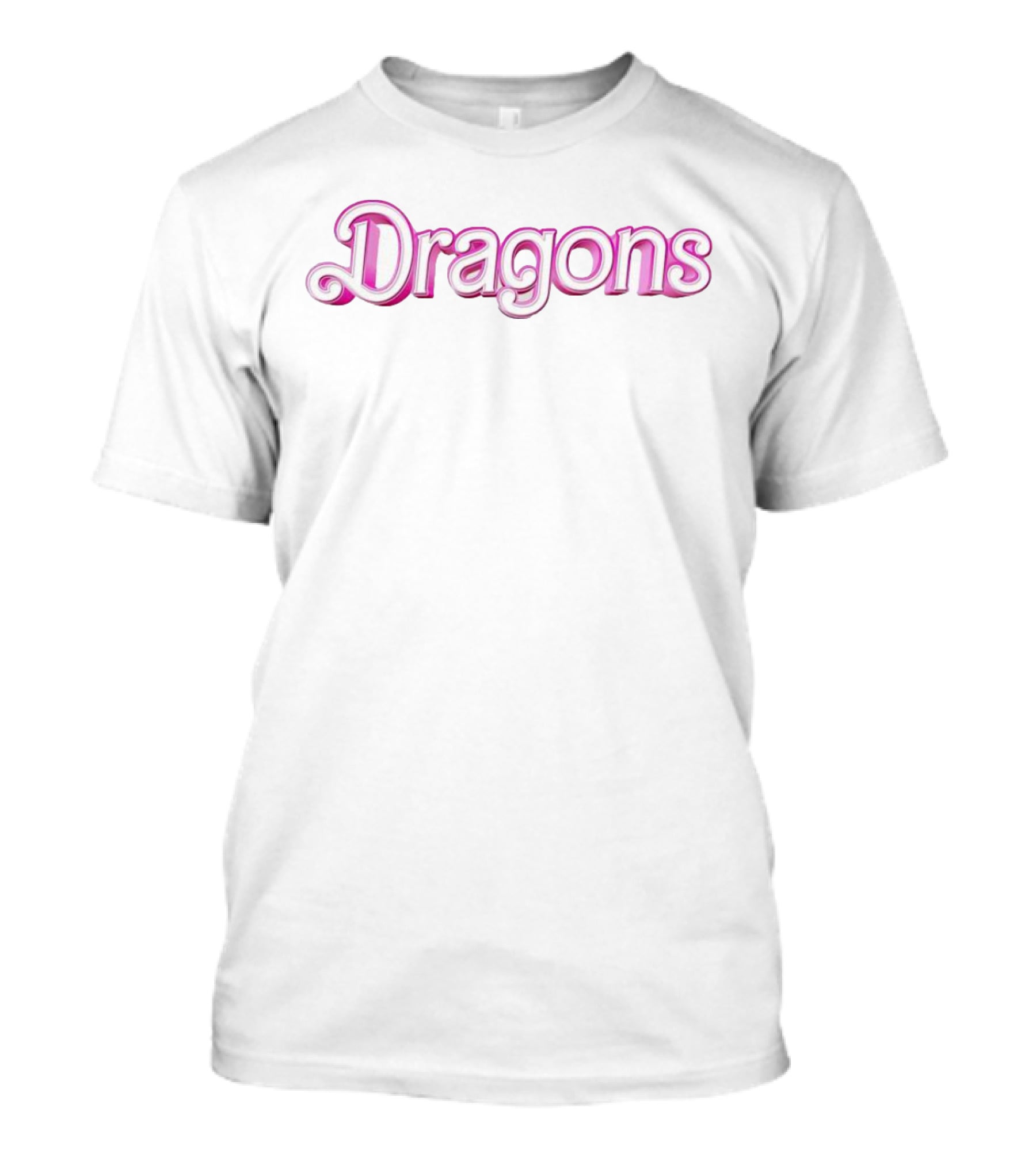 Dragons Barbie Style Font T-Shirt