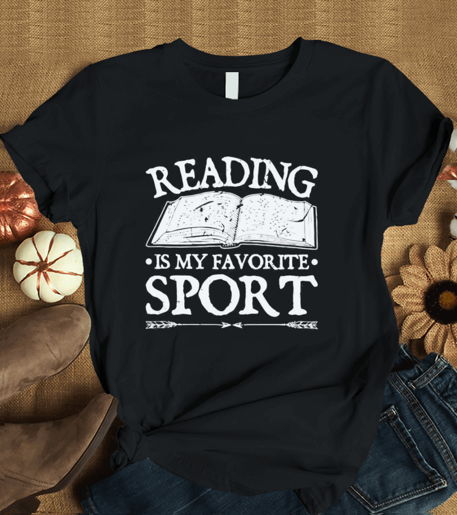 Reading Is My Favorite Sport Open Book T-Shirt