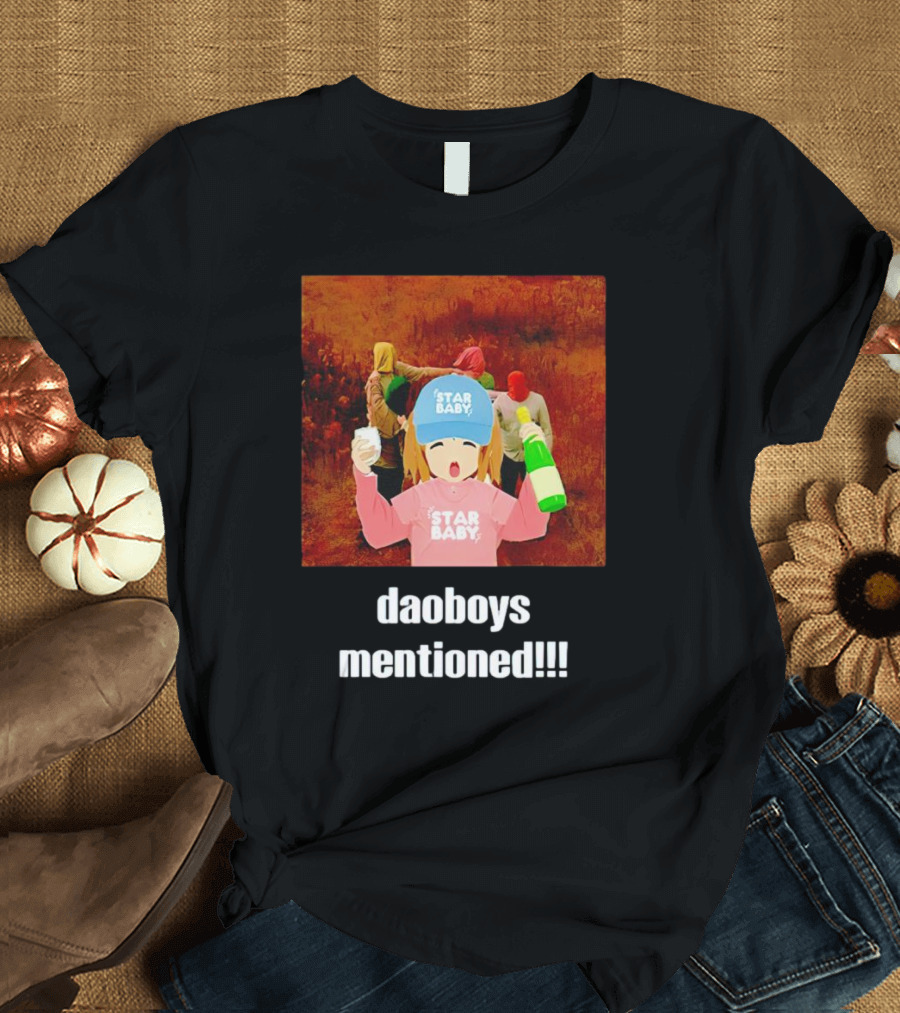 Daoboys Mentioned Star Baby Anime Style Party Scene T-Shirt