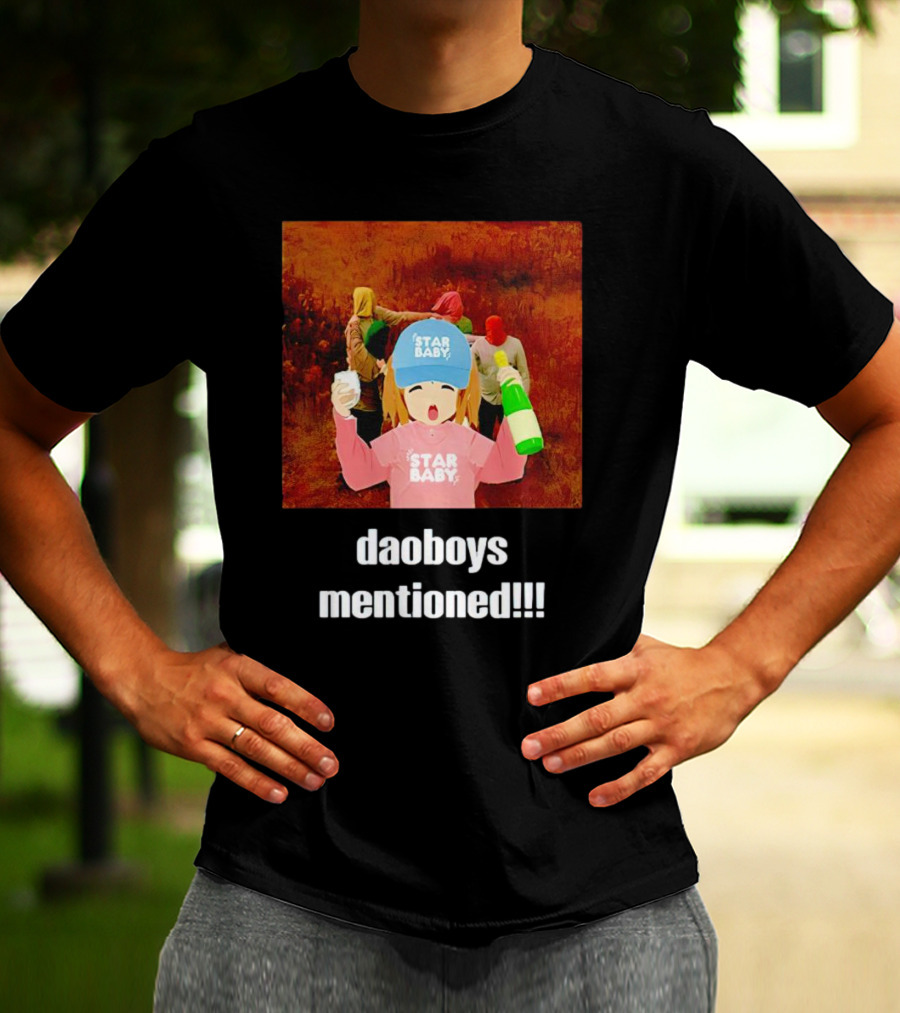 Daoboys Mentioned Star Baby Anime Style Party Scene T-Shirt