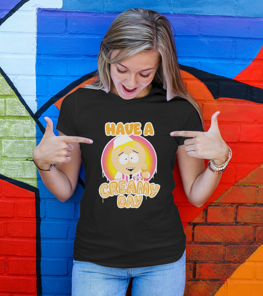 Have A Creamy Day DikinBaus Hot Dogs Ice Cream Cone T-Shirt