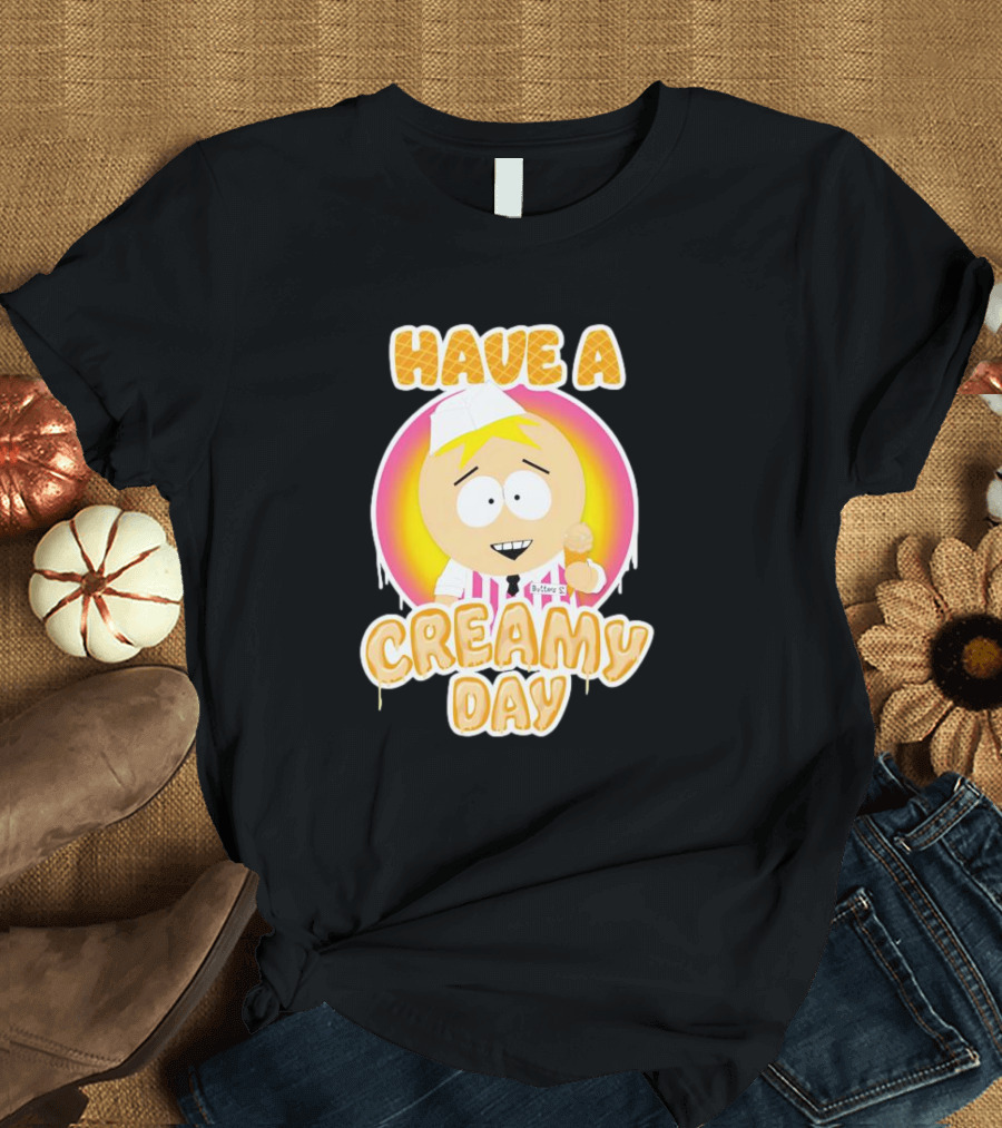 Have A Creamy Day DikinBaus Hot Dogs Ice Cream Cone T-Shirt