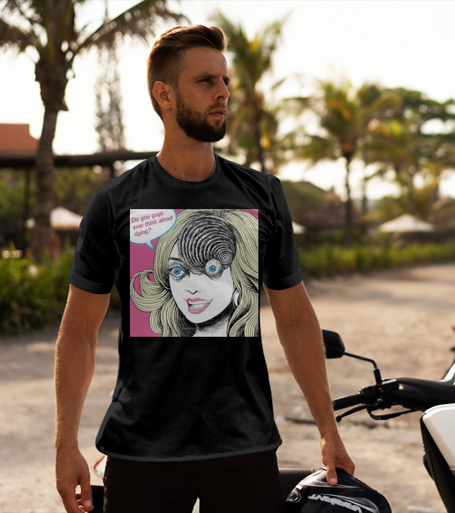 Junji Ito Barbie Do You Guys Ever Think About Dying Manga Horror Mashup T-Shirt