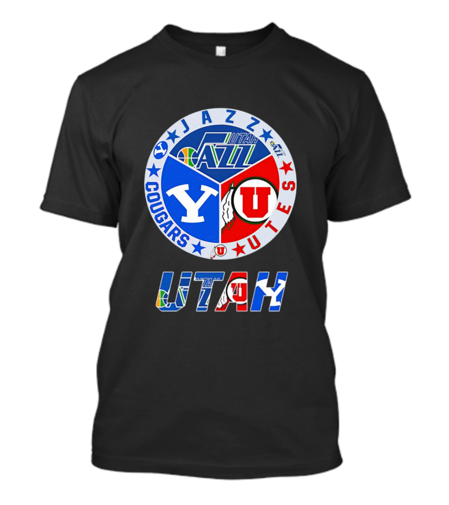 Jazz Cougars Utes Utah Sports Team T-Shirt