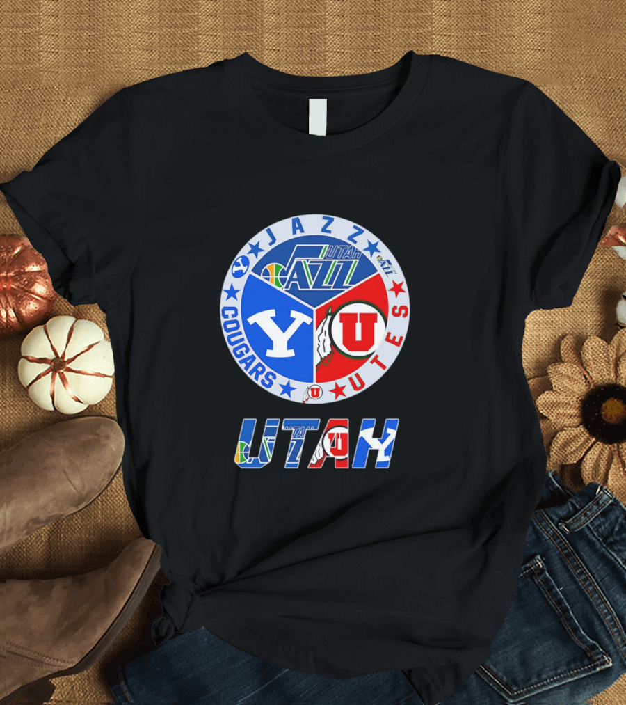 Jazz Cougars Utes Utah Sports Team T-Shirt