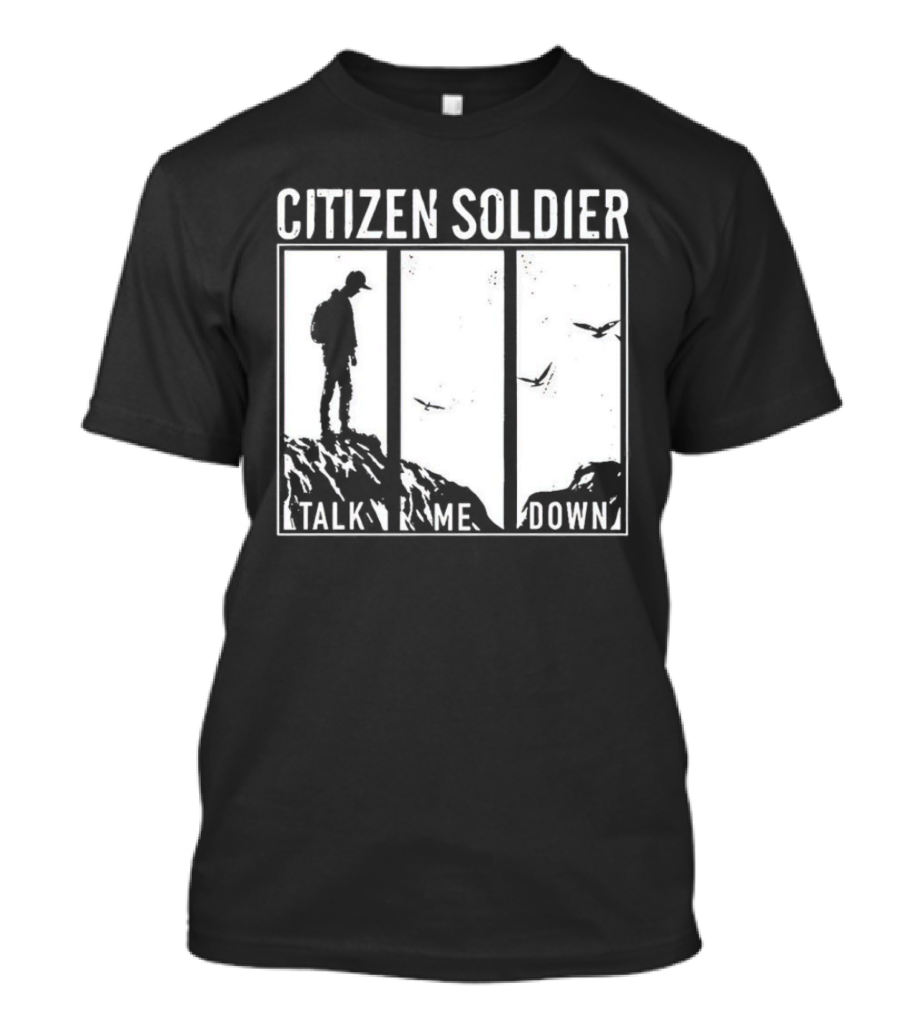 Citizen Soldier Talk Me Down Silhouette With Birds T-Shirt