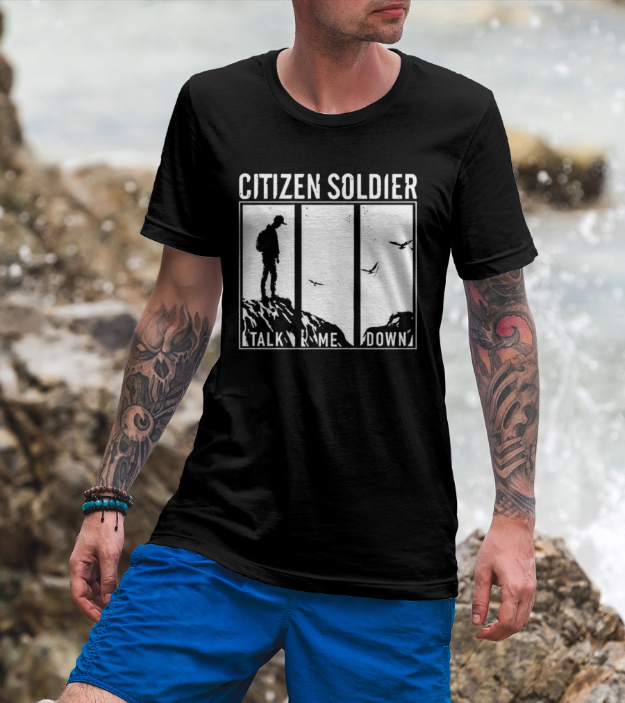 Citizen Soldier Talk Me Down Silhouette With Birds T-Shirt