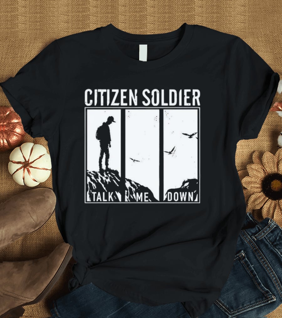 Citizen Soldier Talk Me Down Silhouette With Birds T-Shirt