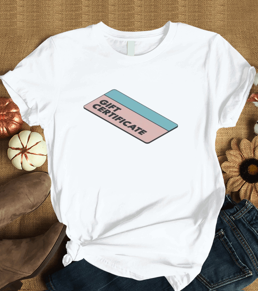 Gift Certificate Pastel Card T-Shirt