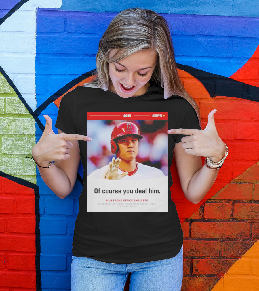 ESPN+ Shohei Ohtani MLB Front Office Analysts Trade Discussion T-Shirt