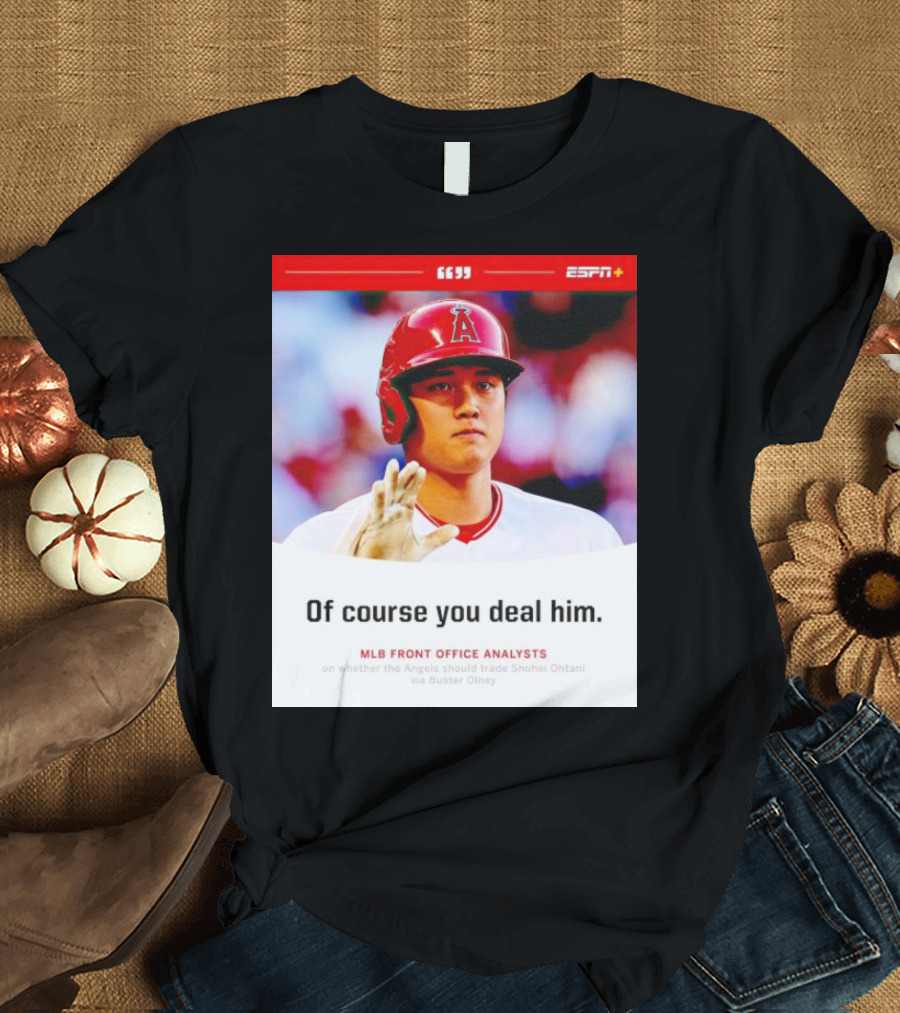 ESPN+ Shohei Ohtani MLB Front Office Analysts Trade Discussion T-Shirt