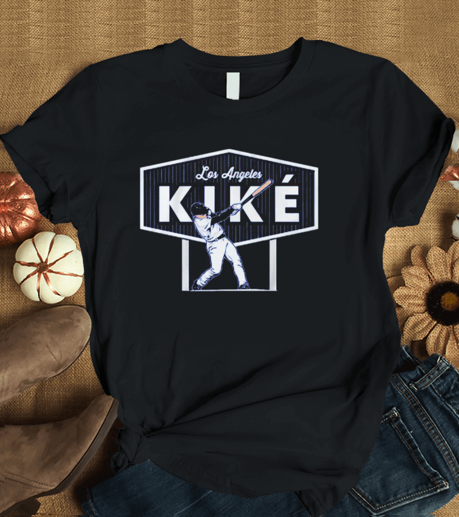 Los Angeles Kiké Hernandez Baseball Swing T-Shirt