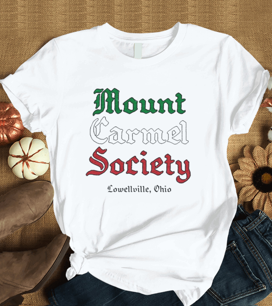 Mount Carmel Society Lowellville Ohio Green T-Shirt