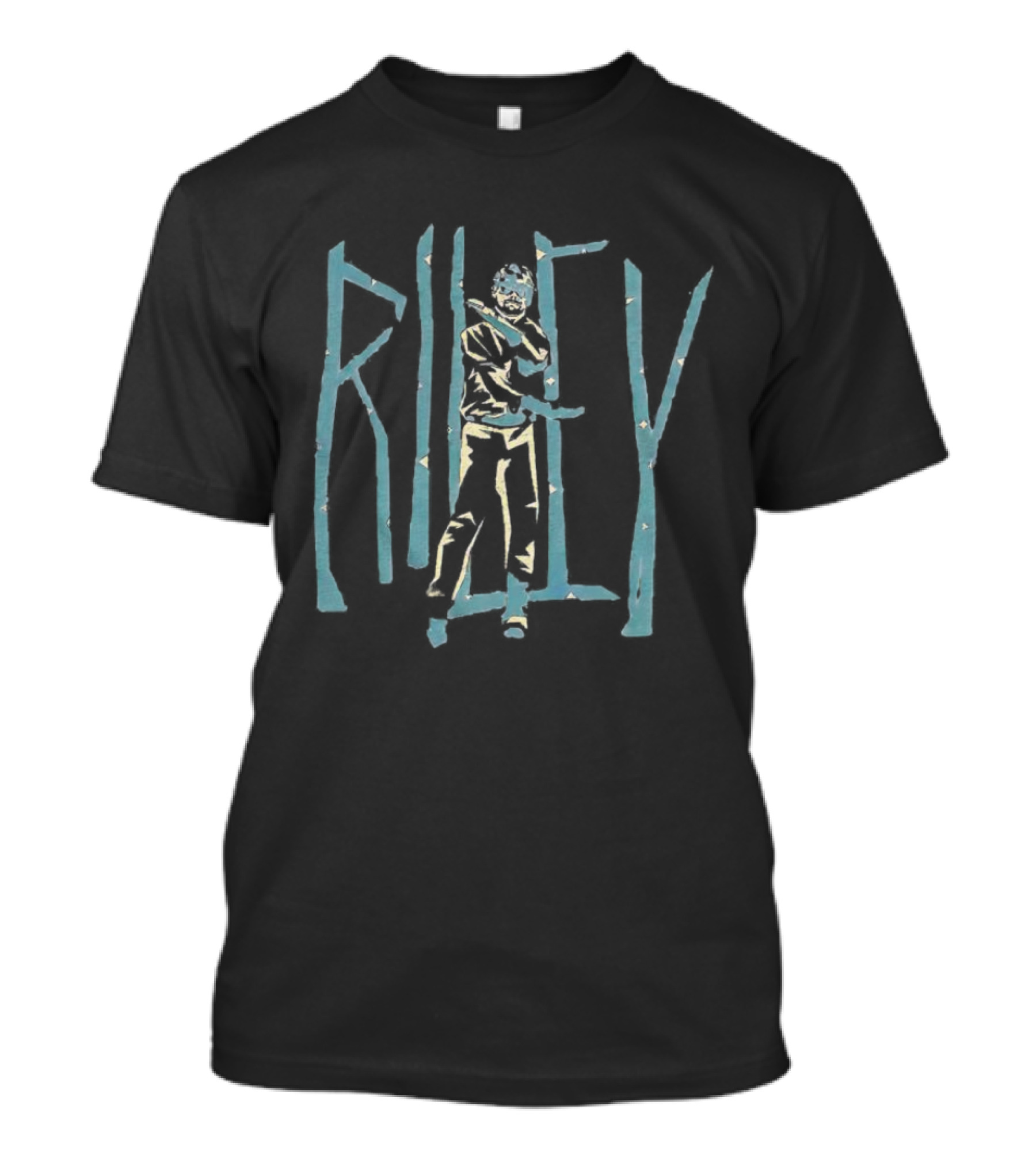 Riley Blue Abstract Figure T-Shirt