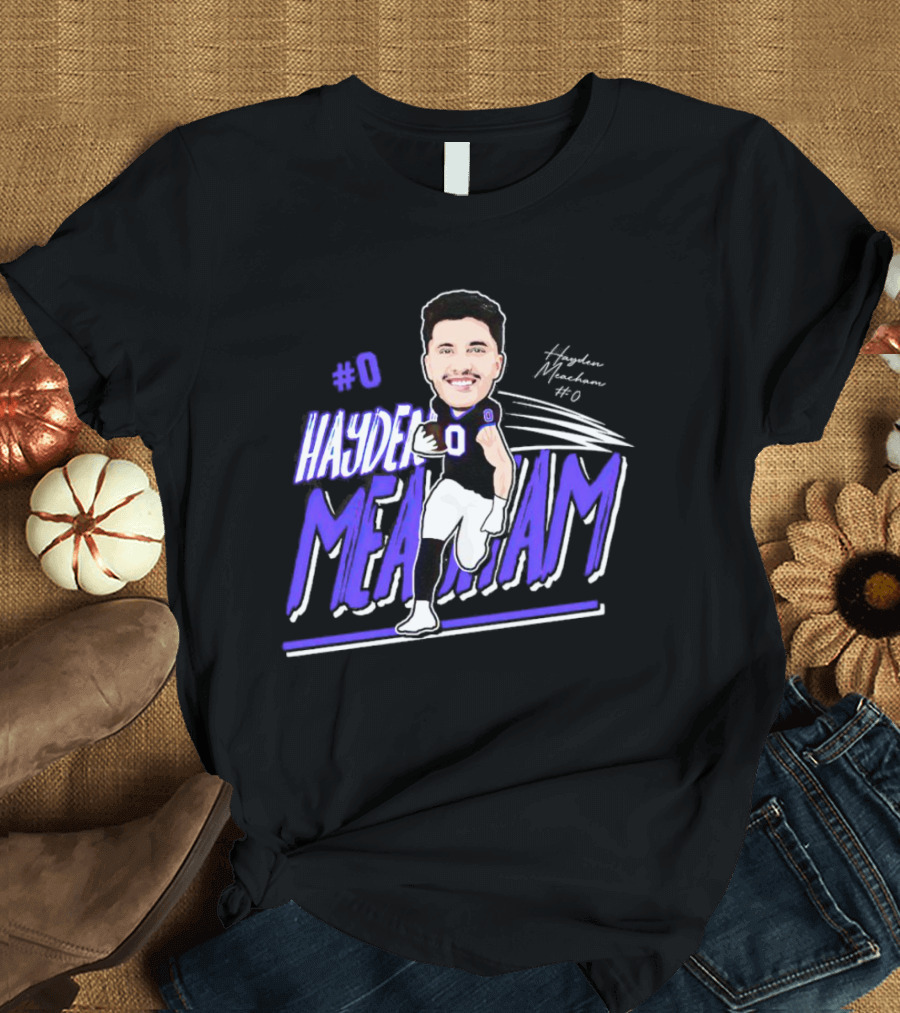 0 Hayden Meachem Weber State Tight End T-Shirt