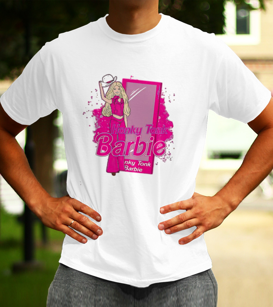 Honky Tonk Barbie Iconic Pink Cowgirl T-Shirt