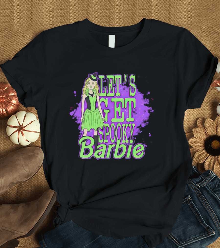 Let's Get Spooky Barbie Halloween Witch Costume T-Shirt